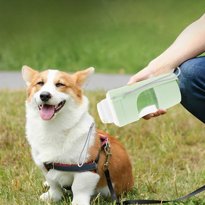 KleverPaw™ 2-in-1 Foldable Pet Water Bottle & Food Dispenser – Large 690ml Leak-Proof Travel Cup for Dogs & Cats